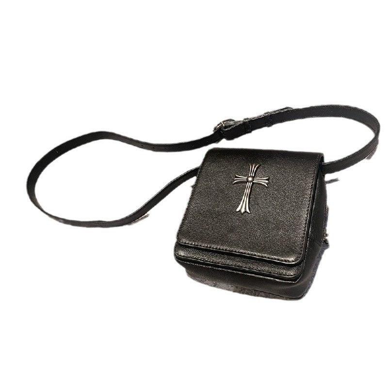 Chrome Heart Leather Bag Sword Cross