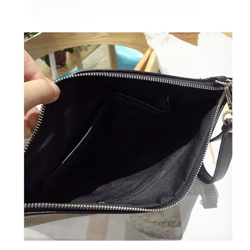 Chrome Heart Leather Bag Shoulder Crossbody Chain Bag