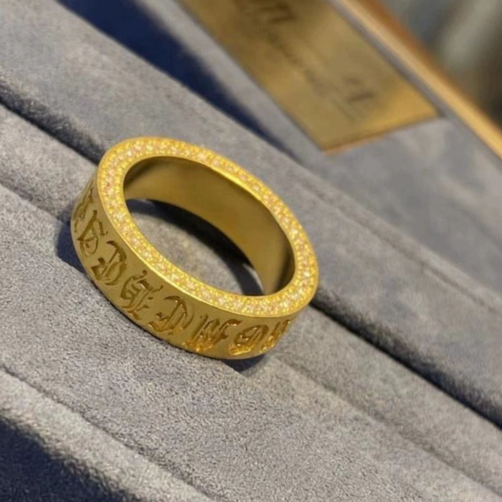 Chrome Heart Ring Personality Light Luxury Fashion