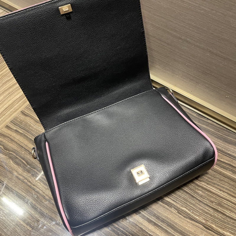 Chrome Heart Leather Bag Las Vegas Themed Embroidered Tote