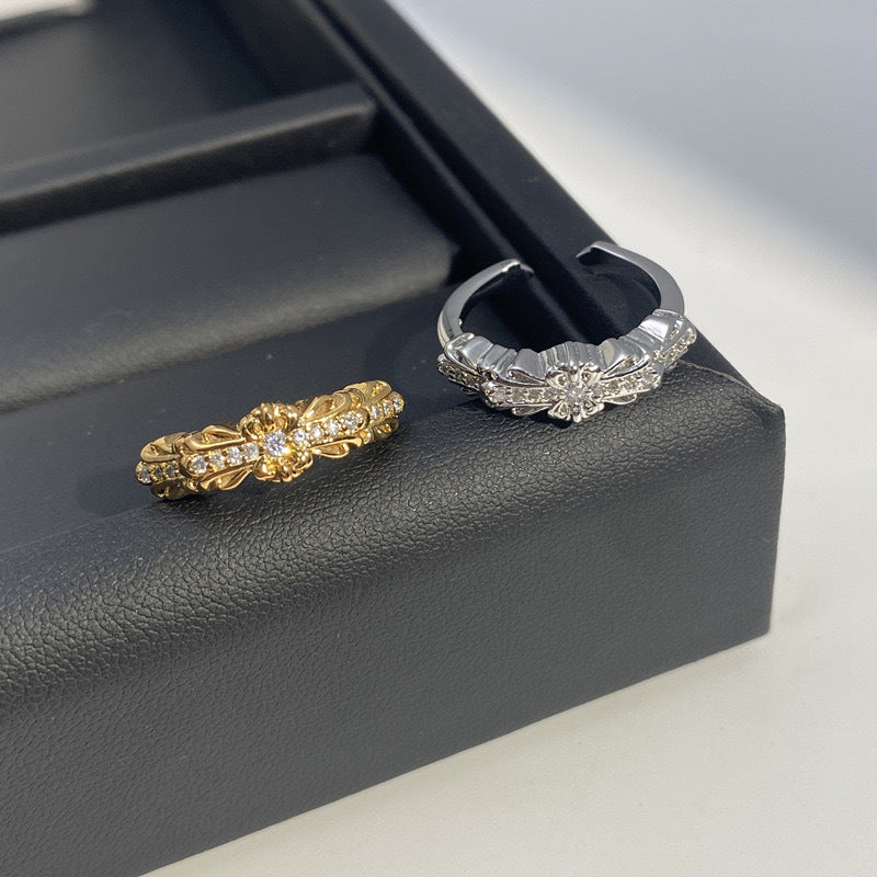 Chrome Heart Ring Cross