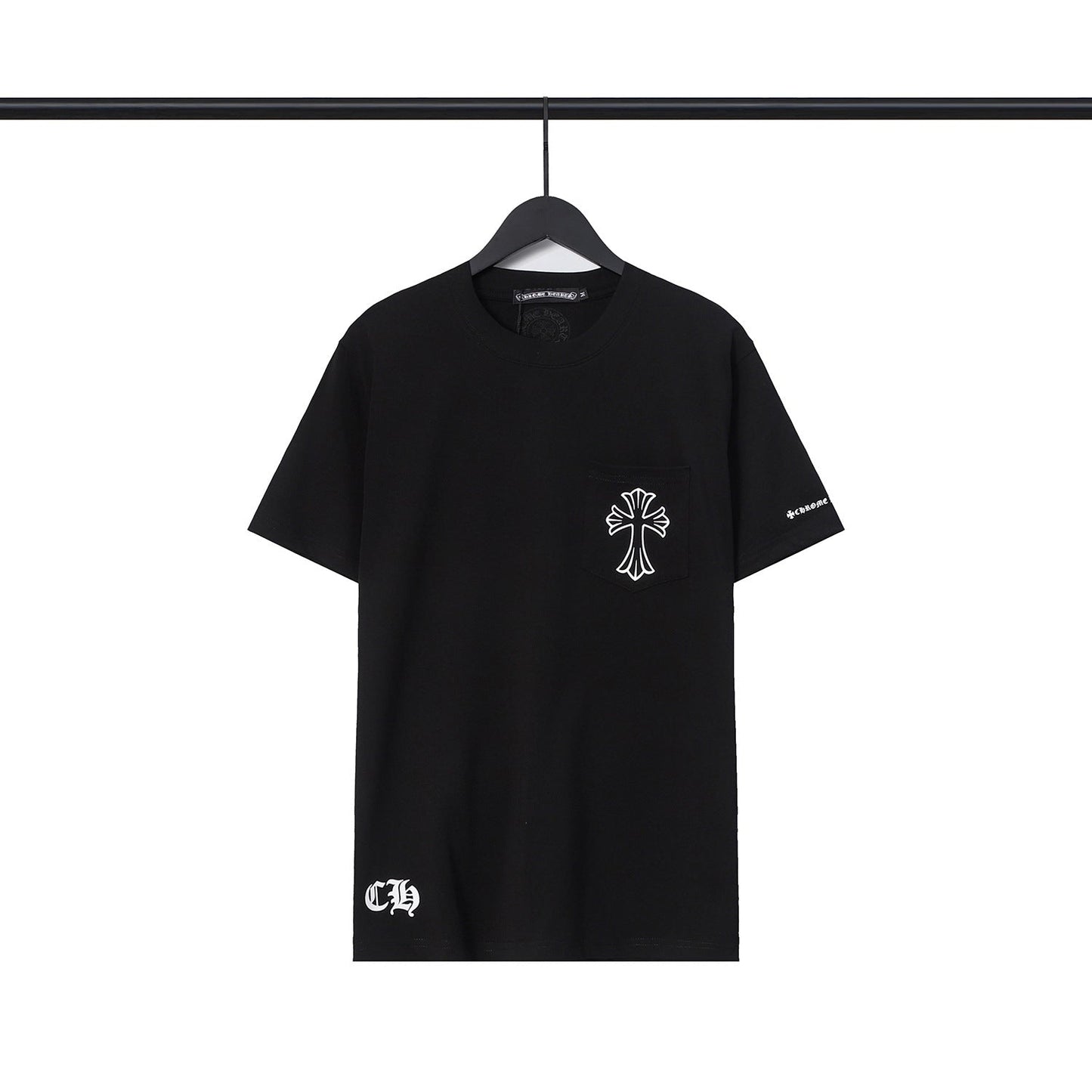 CHH Chrome Heart T Shirts Sanskrit Color Printing Loose Casual Crew Neck Short Sleeve T-Shirt