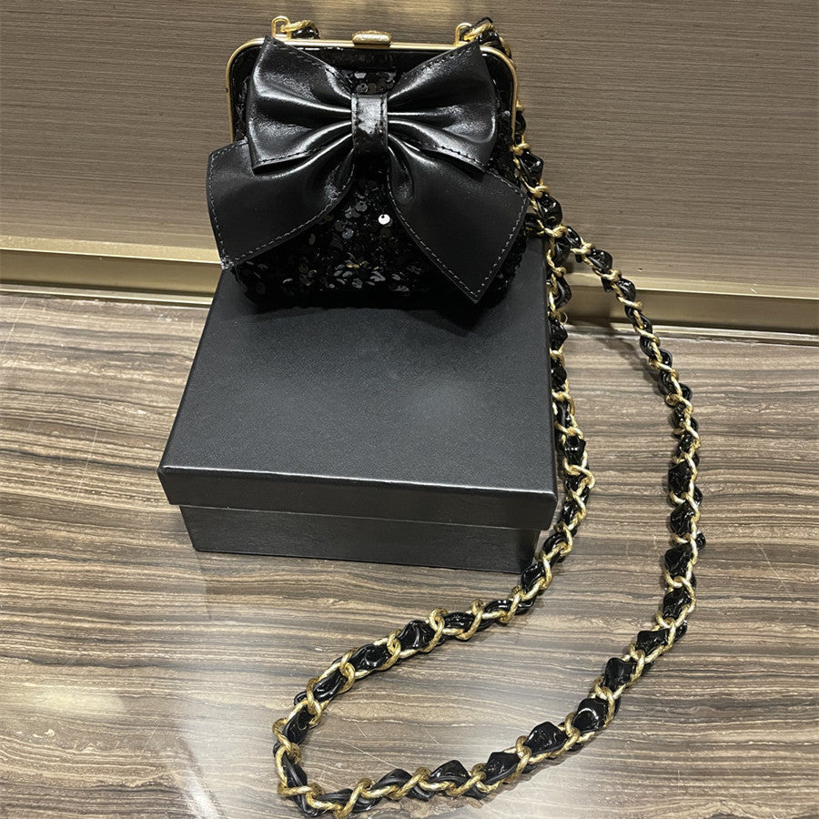 Chrome Heart Leather Bag Chain Crossbody