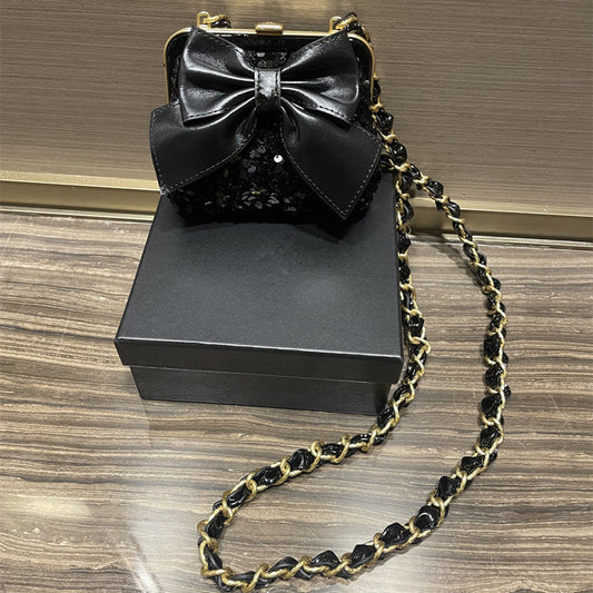 Chrome Heart Leather Bag Chain Crossbody