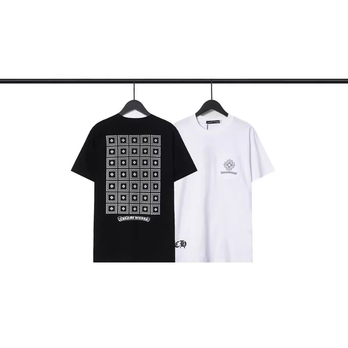 CHH Chrome Heart T Shirts Chromes Matty Printed Short Sleeve Casual T-Shirt