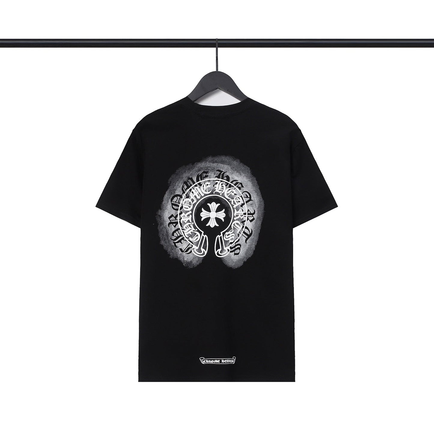 CHH Chrome Heart T Shirts Sanskrit cross logo short-sleeved men's T-shirt