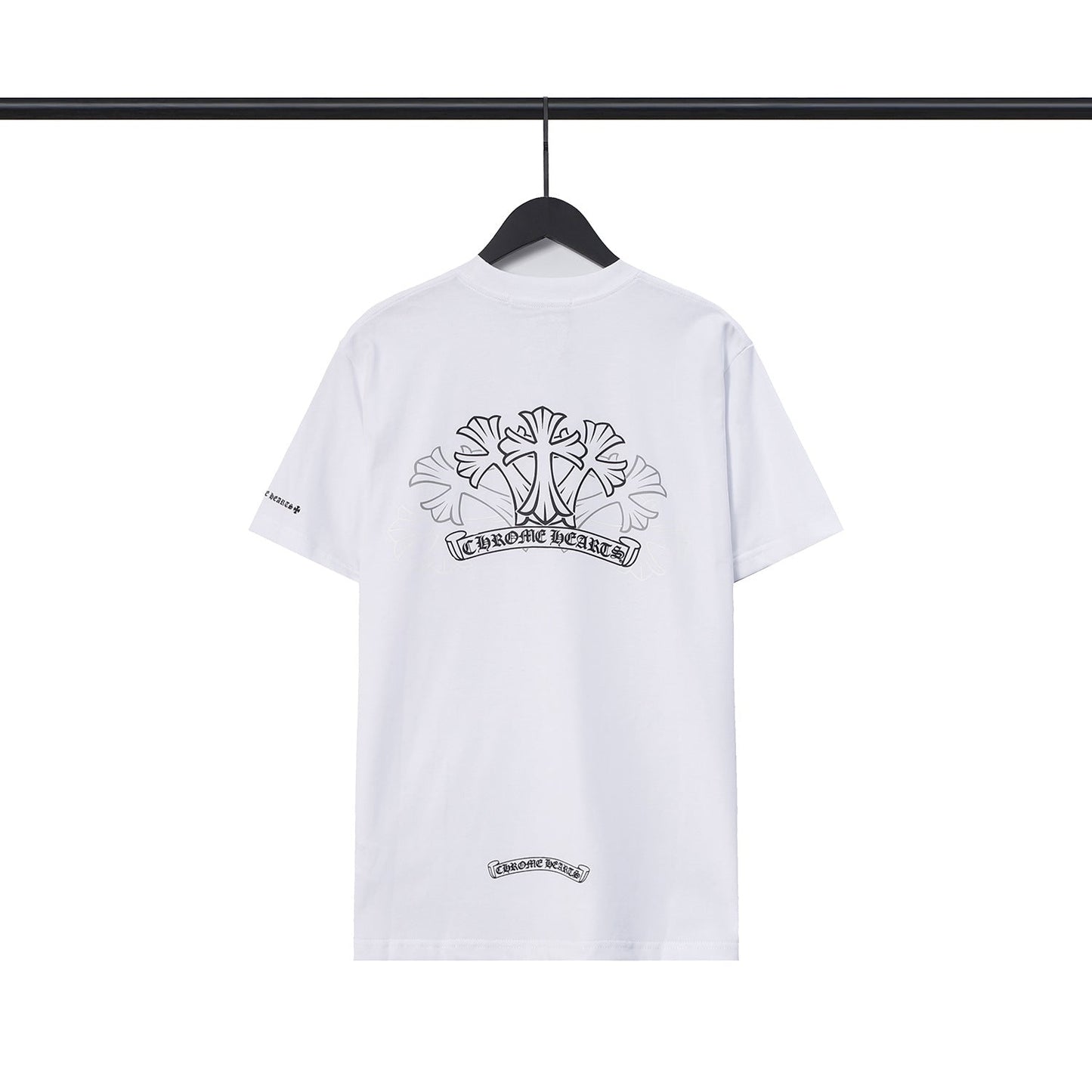 CHH Chrome Heart T Shirts Sanskrit Color Printing Loose Casual Crew Neck Short Sleeve T-Shirt