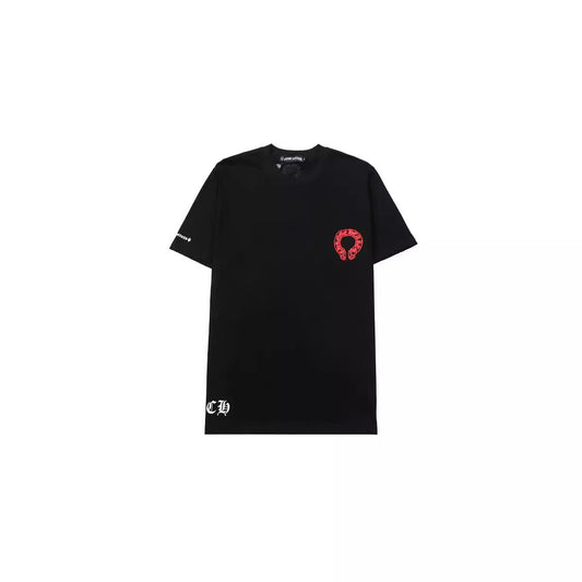 CHH Chrome Heart T Shirts Horseshoe Stacked Cross Short Sleeve T-Shirt