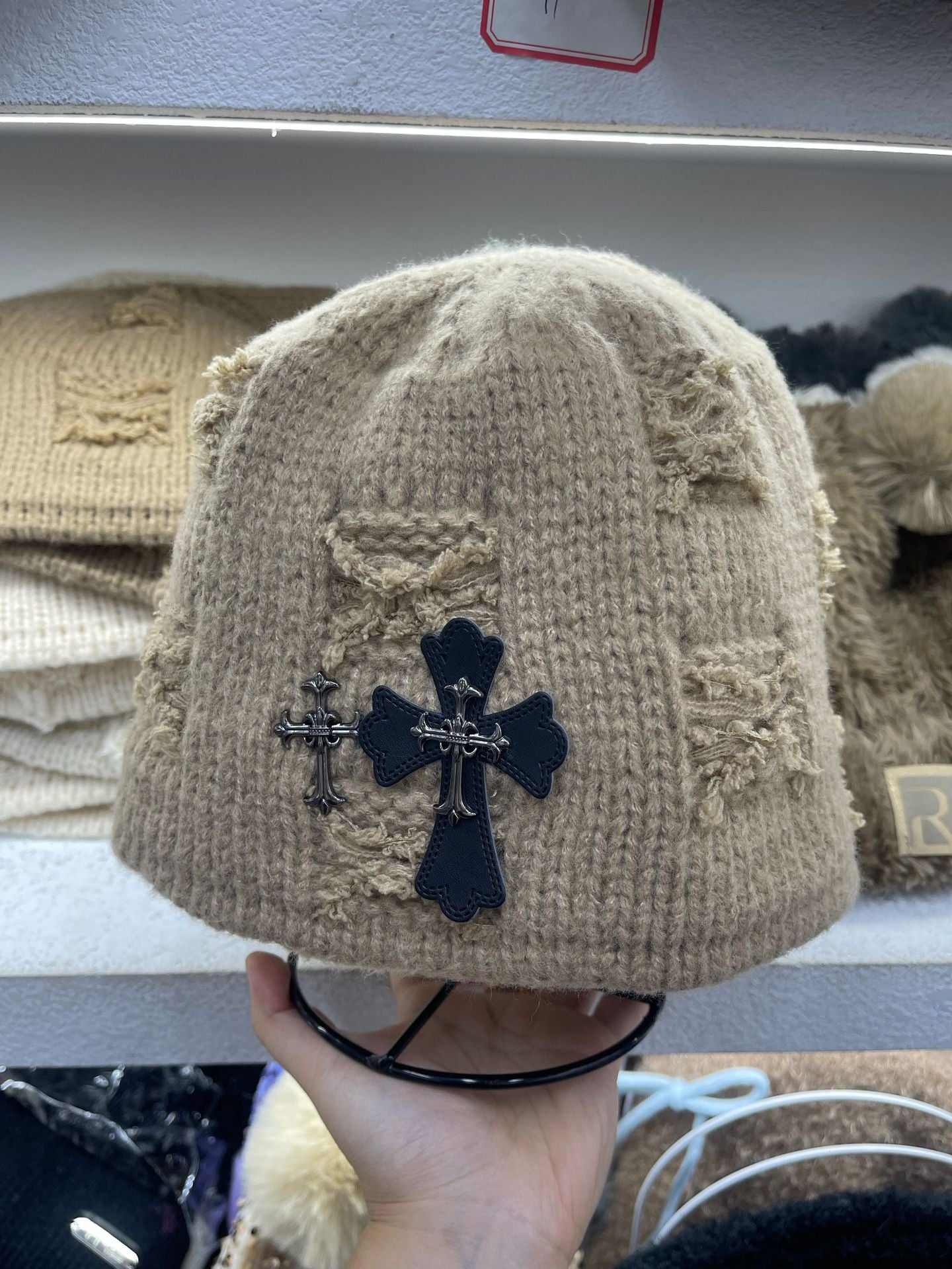 Chrome Heart Beanie Bucket Hat Winter