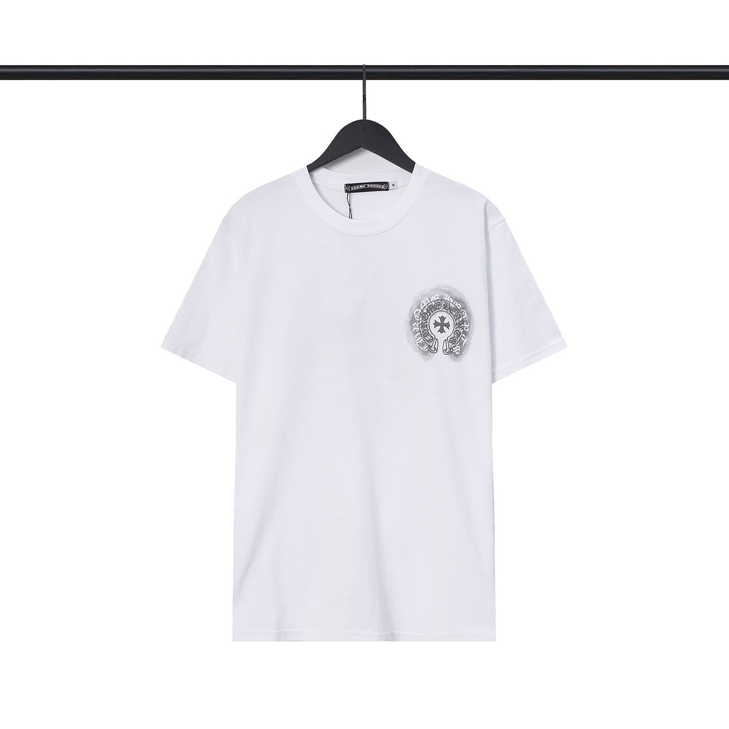 CHH Chrome Heart T Shirts Sanskrit cross logo short-sleeved men's T-shirt