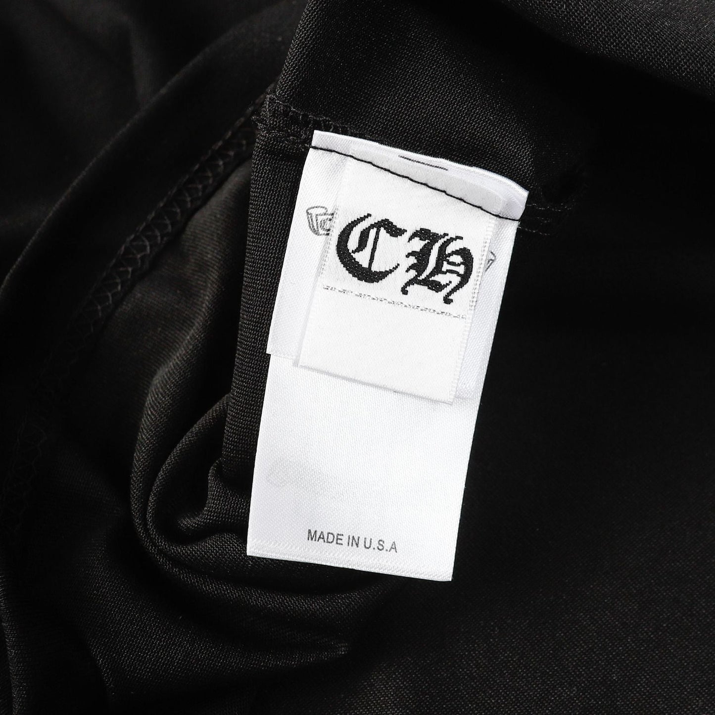 CHH Chrome Heart T Shirts Sanskrit horseshoe print lapel polo shirt versatile short sleeve