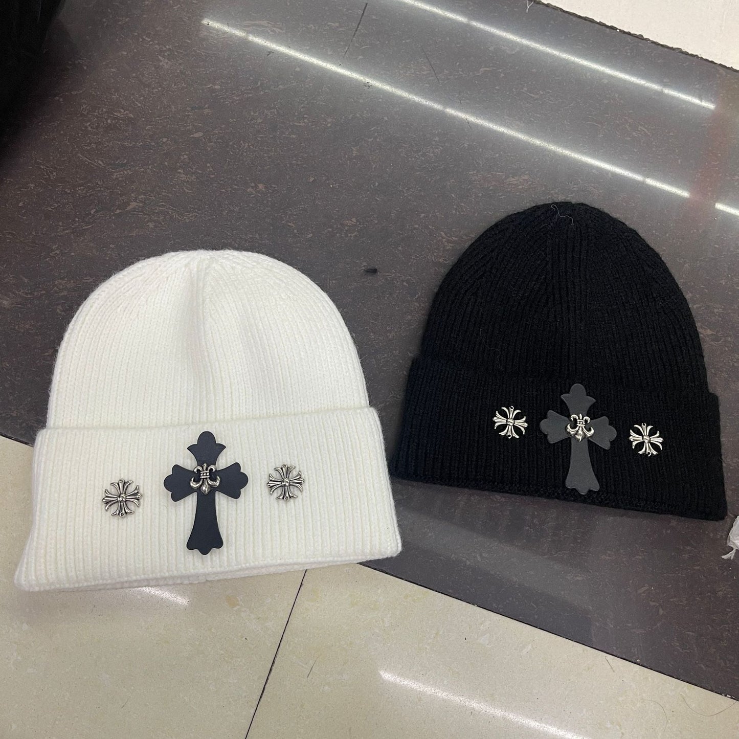 Chrome Heart Beanie Knitted Hat Autumn/Winter Male Female