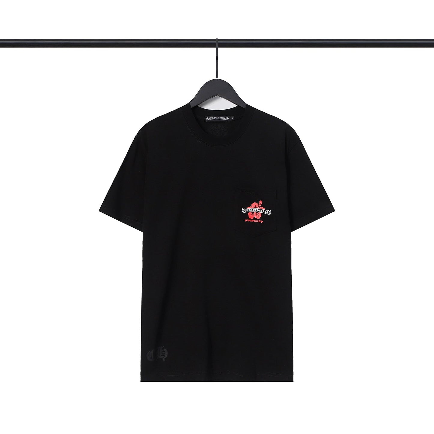 CHH Chrome Heart T Shirts CH Flower Sanskrit Casual Short Sleeve T-Shirt Loose