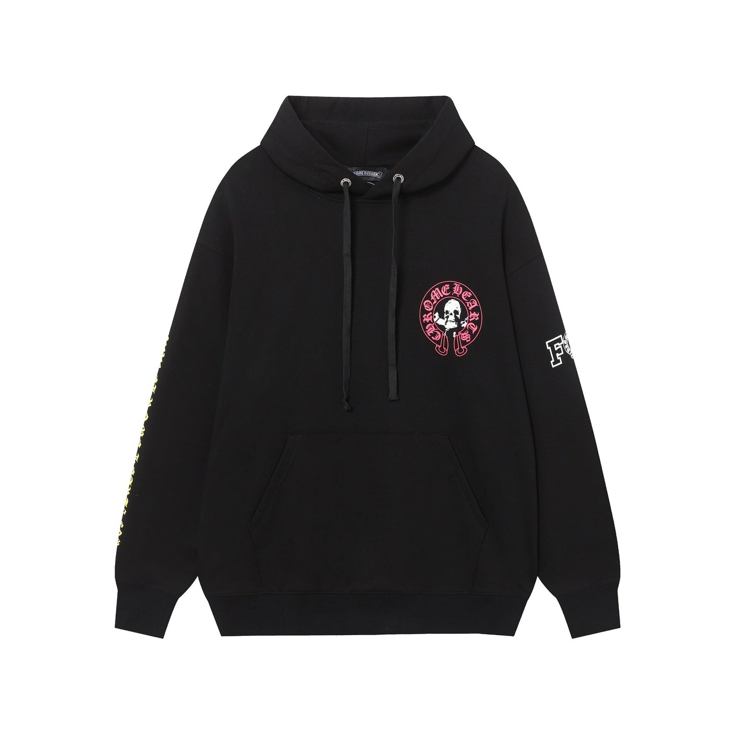Chrome Heart Hoodie Crowe CH Red Skull Horseshoe Cross Sweater