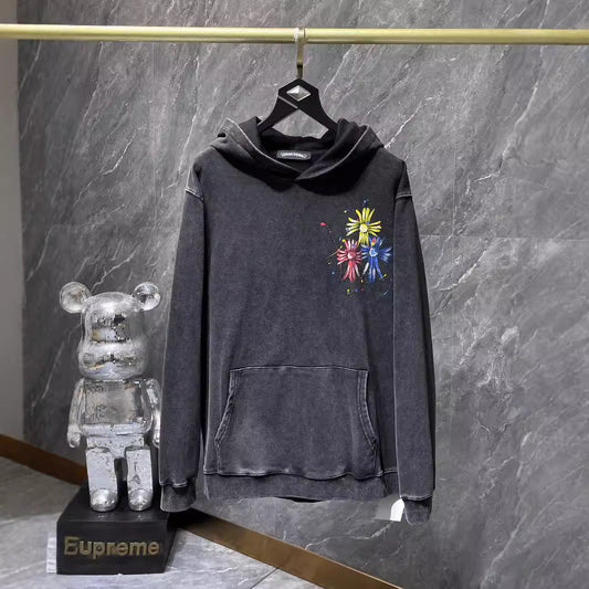 Chrome Heart Hoodie Autumn/Winter Colored Cross Hooded Pullover Sweater