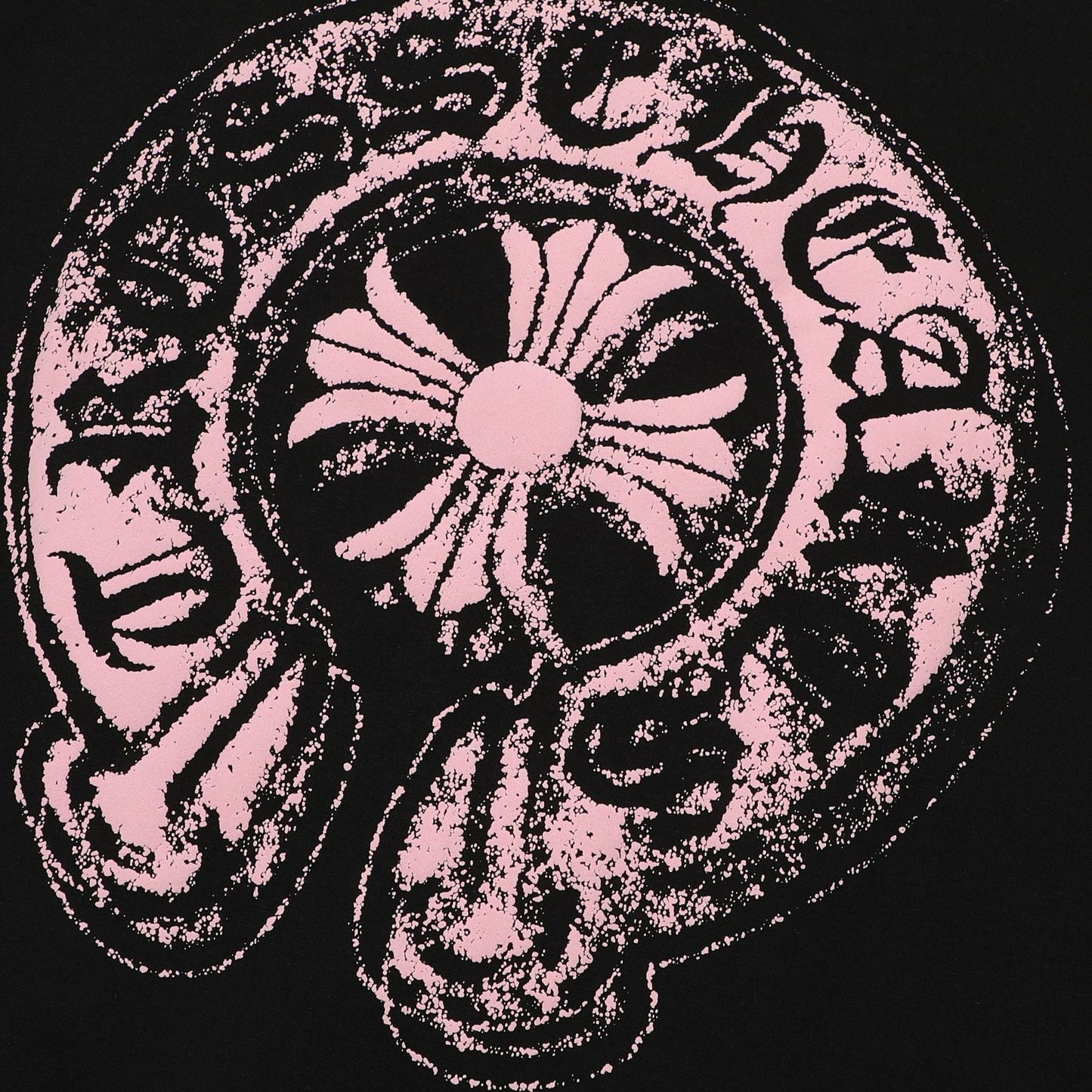 CHH Chrome Heart T Shirts Chrome Hearts Pink Sanskrit Print Short Sleeve T-Shirt