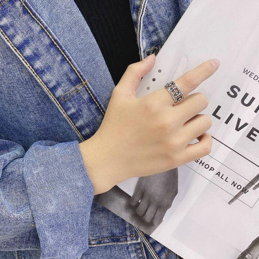 Chrome Heart Ring Men's and Women's Fashion High Street