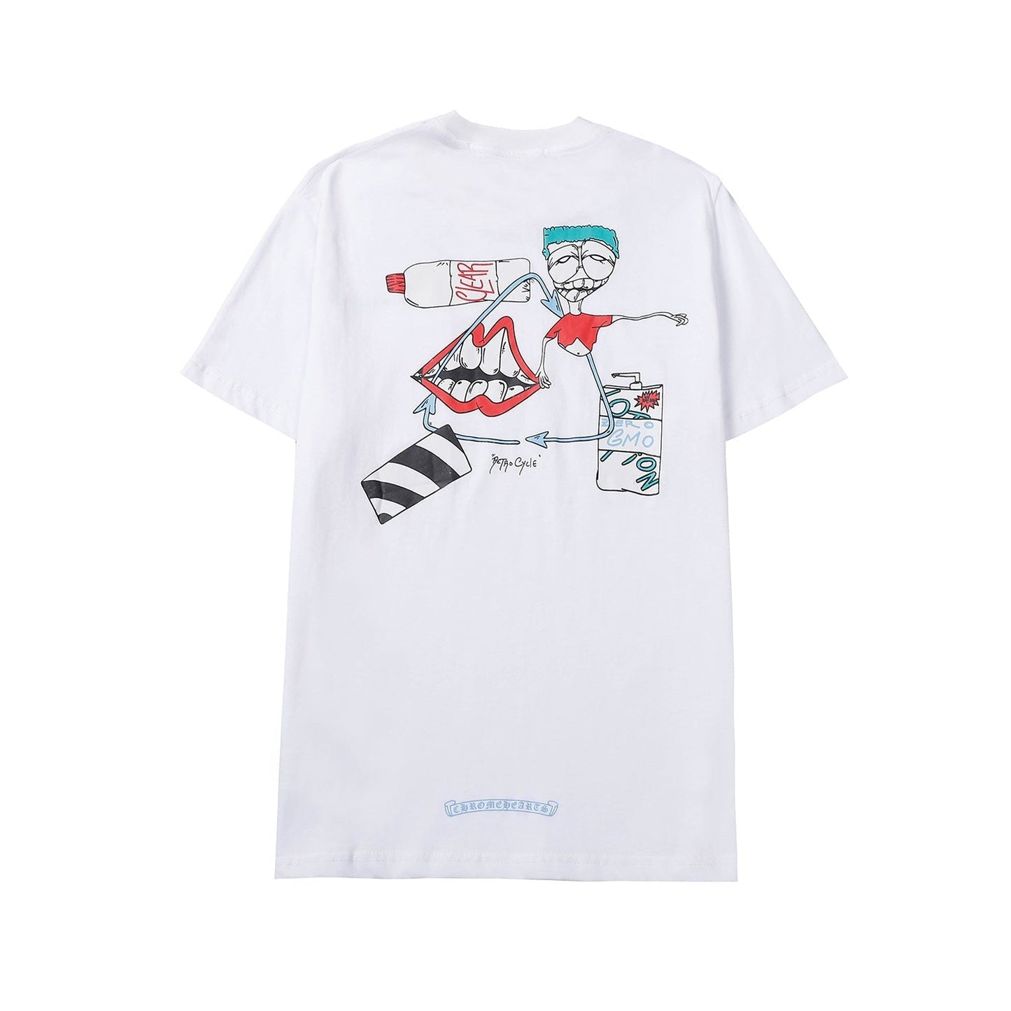 CHH Chrome Heart T Shirts Crowe Summer Short Sleeve Hip Hop Men's and Women's T-Shirts