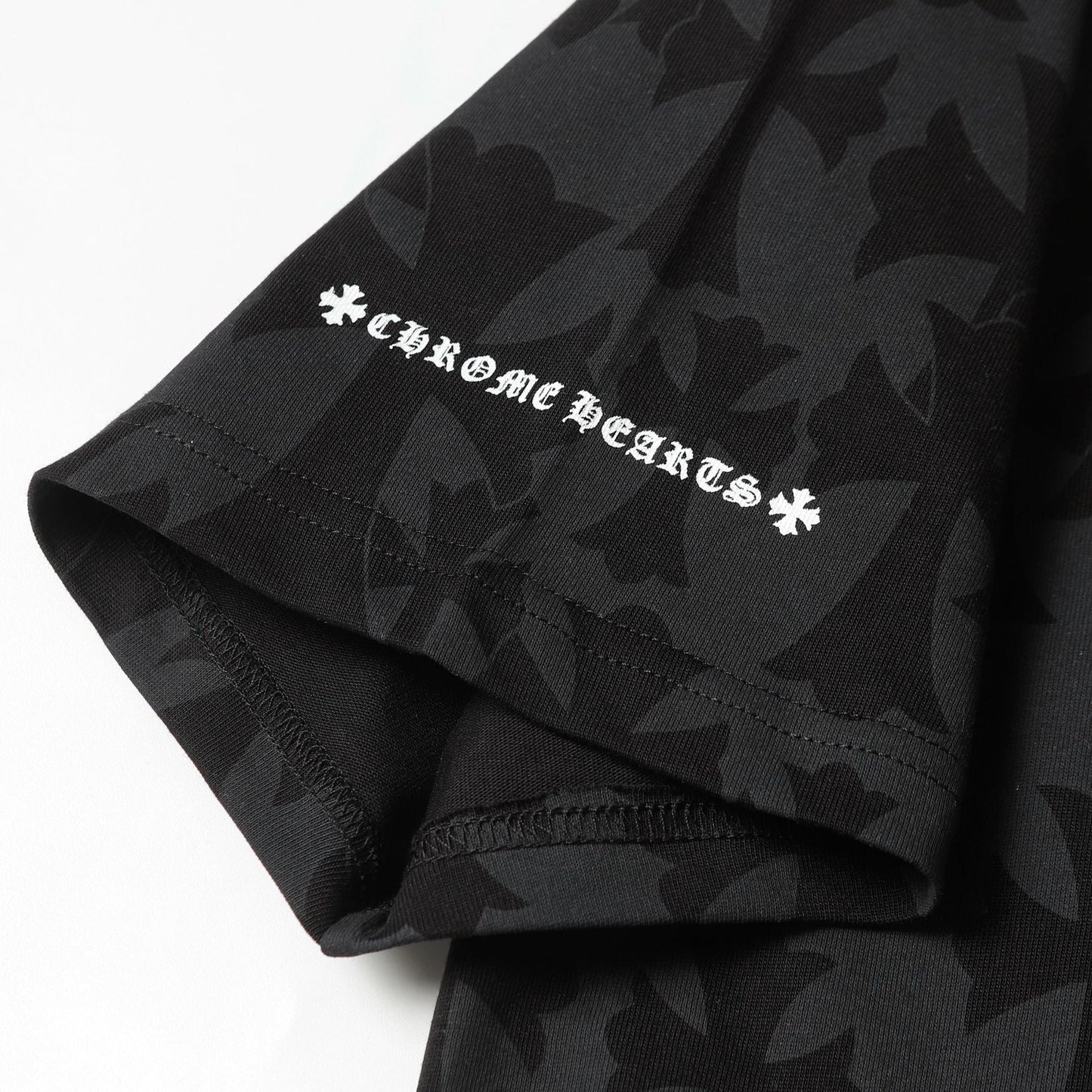 CHH Chrome Heart T Shirts Sanskrit logo embroidery fashion versatile loose T-shirt